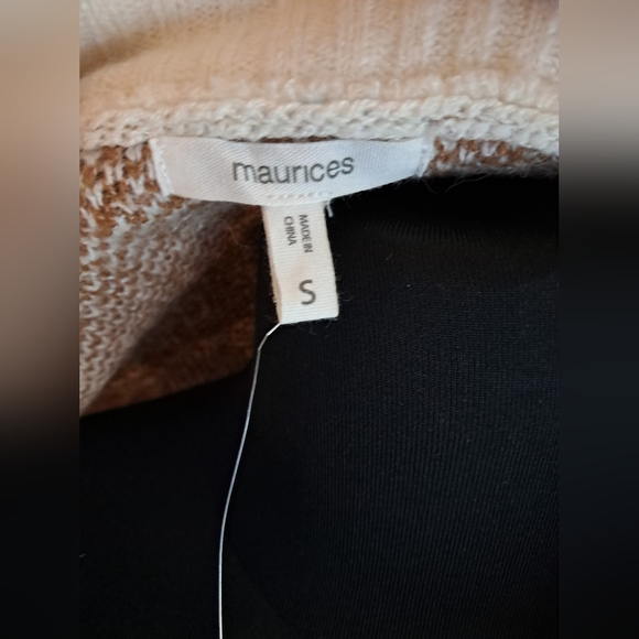 Women's Maurices Buffalo Plaid Quarter Zip Sweater NWT - Picture 6 of 7